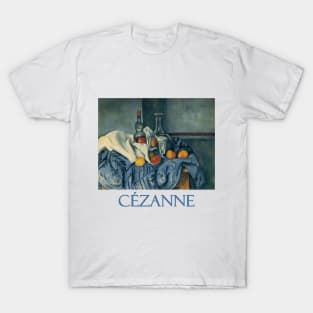 Still Life with Peppermint Bottle by Paul Cezanne T-Shirt